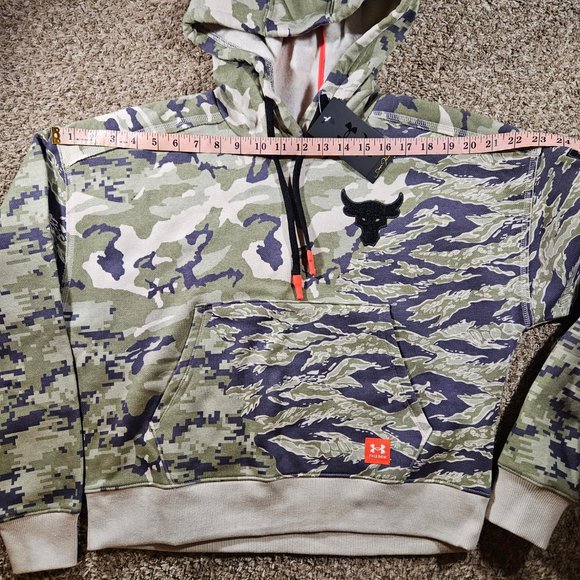 Under Armour Project Rock Veterans Day Fleece Hoodie Women's Size XS 1373610 - Picture 7 of 11